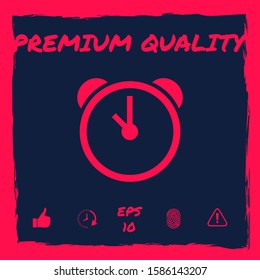 Alarm clock icon. Graphic elements for your design