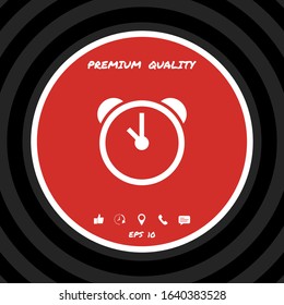 Alarm clock icon. Graphic elements for your design
