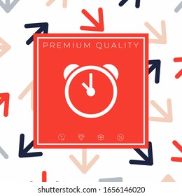 Alarm clock icon. Graphic elements for your design