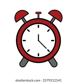 Alarm Clock Icon Graphic Vector.