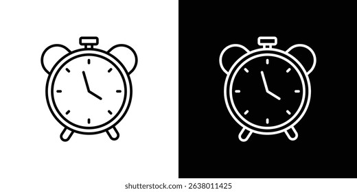 Alarm clock icon Graphic vector set for ui design