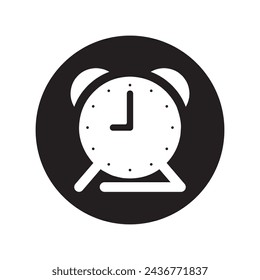 Alarm clock icon illustration symbol design