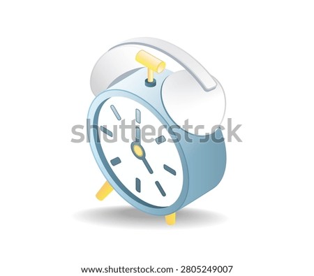 Alarm Clock Icon Illustration for Time Management and Productivity