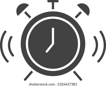 Alarm Clock Icon image. Suitable for mobile application.