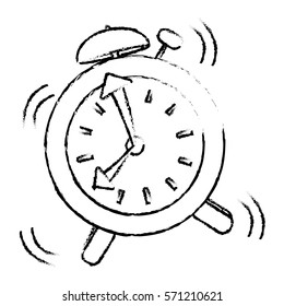 alarm clock icon image vector illustration design 