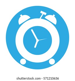 alarm clock icon image vector illustration design 
