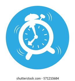 alarm clock icon image vector illustration design 