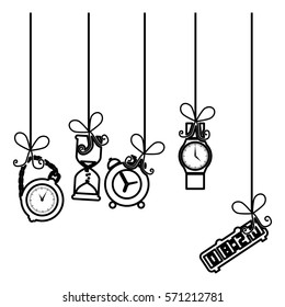 alarm clock icon image vector illustration design 