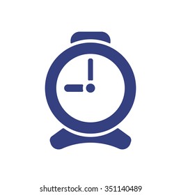 Alarm Clock   icon,  isolated. Flat  design.