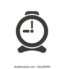 Alarm Clock   icon,  isolated. Flat  design.