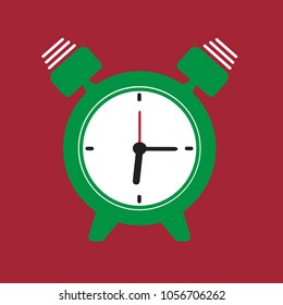 Alarm clock icon isolated on red background. Alarm clock icon for web site,app and logo. Creative concept,vector illustration eps 10