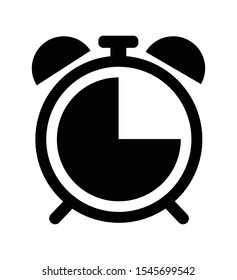 Alarm clock icon isolated on white background time sign vector