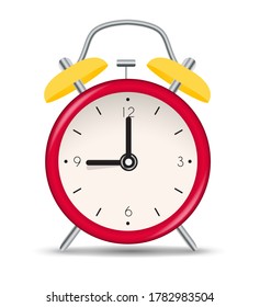 Alarm Clock Icon Isolated on white background. Vector Illustration EPS10