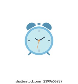 Icono de reloj de alarma aislado en blanco