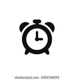 Alarm clock icon isolated on white background