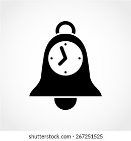 Alarm clock Icon Isolated on White Background