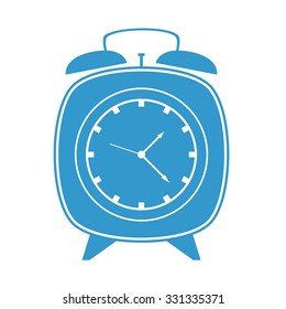 Alarm clock icon isolated on white background. Vector illustration