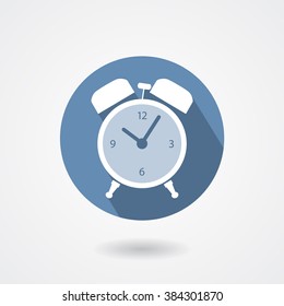 Alarm clock icon isolated on white background. Vector sign
