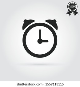Alarm clock icon isolated vector illustration.