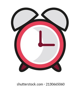 vector aislado de icono de reloj de alarma