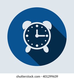 Alarm Clock Icon isolated vector flat design