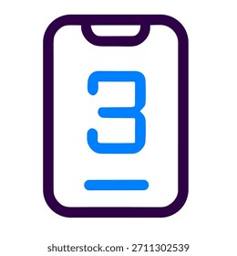 Icono de reloj despertador. Una Ilustración vectorial lineal de despertador aislado sobre fondo blanco.