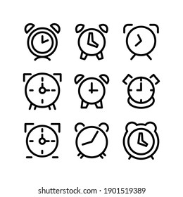 alarm clock icon or logo isolated sign symbol vector illustration - Collection of high quality black style vector icons
