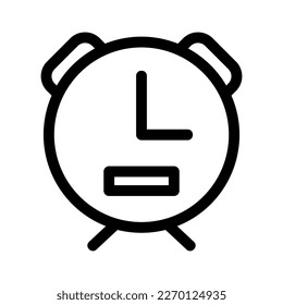 alarm clock icon or logo isolated sign symbol vector illustration - high quality black style vector icons