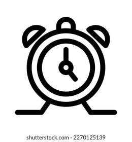 alarm clock icon or logo isolated sign symbol vector illustration - high quality black style vector icons