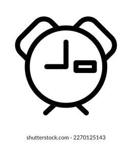 alarm clock icon or logo isolated sign symbol vector illustration - high quality black style vector icons