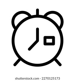 alarm clock icon or logo isolated sign symbol vector illustration - high quality black style vector icons