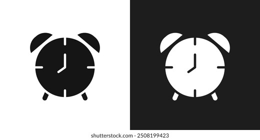 Wecker Symbol Logo Set Vektor
