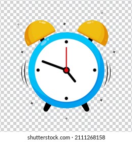 Alarm clock icon on blank background