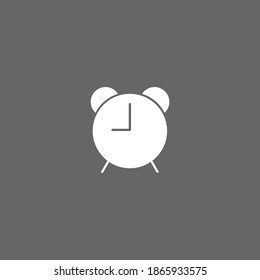 alarm clock icon, alarm clock on a white background, vector illustration