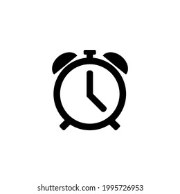 alarm clock icon on white background