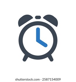 Alarm Clock Icon On White Background