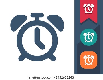 Alarm Clock Icon. Clock, Alarm. Professional, pixel perfect vector icon.