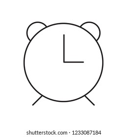 Alarm clock icon. Reminder clock vector sign. Time watch symbol.