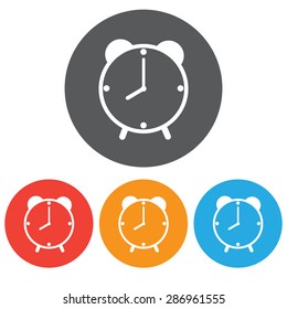 alarm clock icon set