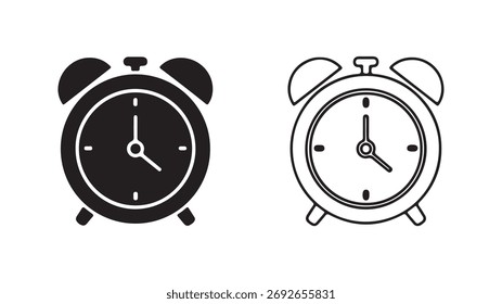 Ícone do despertador configurado com fundo transparente