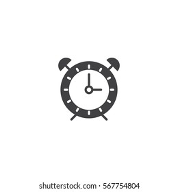 alarm clock icon. sign design