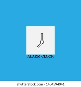 alarm clock icon sign signifier vector
