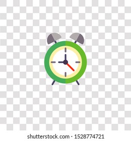 alarm clock icon sign and symbol. alarm clock color icon for website design and mobile app development. Simple Element from education elements collection for mobile concept and web apps icon.