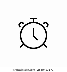 alarm clock icon sign vector