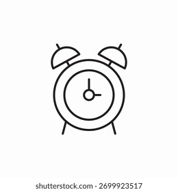 alarm clock icon sign vector