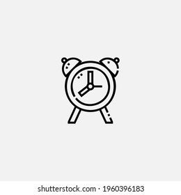Alarm clock icon sign vector,Symbol, logo illustration for web and mobile
