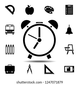 Alarm clock icon. Simple glyph vector element of education set icons for UI and UX, website or mobile application