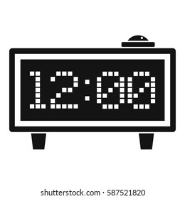 Alarm clock icon. Simple illustration of alarm clock vector icon for web