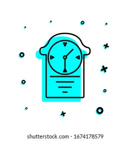 alarm clock icon. Simple thin line, outline, glyph, flat vector of education icons for ui and ux, website or mobile application
