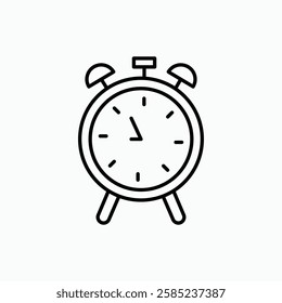 Alarm clock icon. simple vector icon